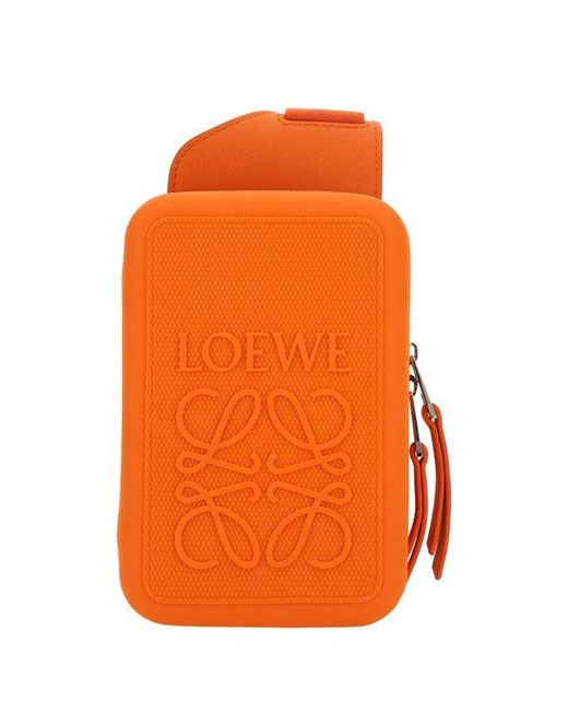 Loewe Orange Logo Detailed Molded Sling for men