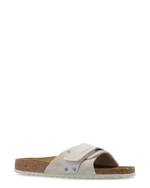 Birkenstock White Oita Slip-On Sandals