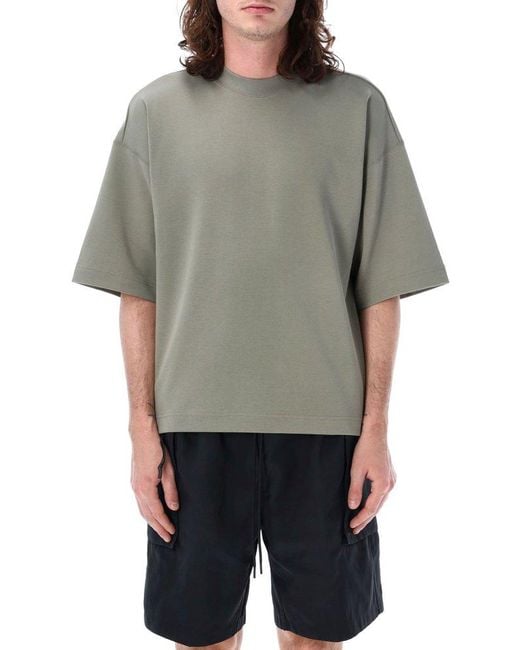 Nike Gray Sportswear Tech Fleece Reimagined Short-sleeved Sweatshirt for men