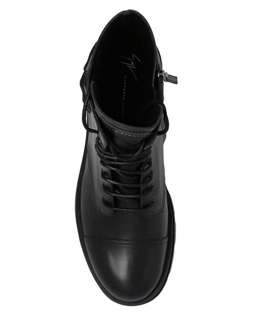 Giuseppe Zanotti Harlock Zali Lace-up Boots in Black for Men | Lyst