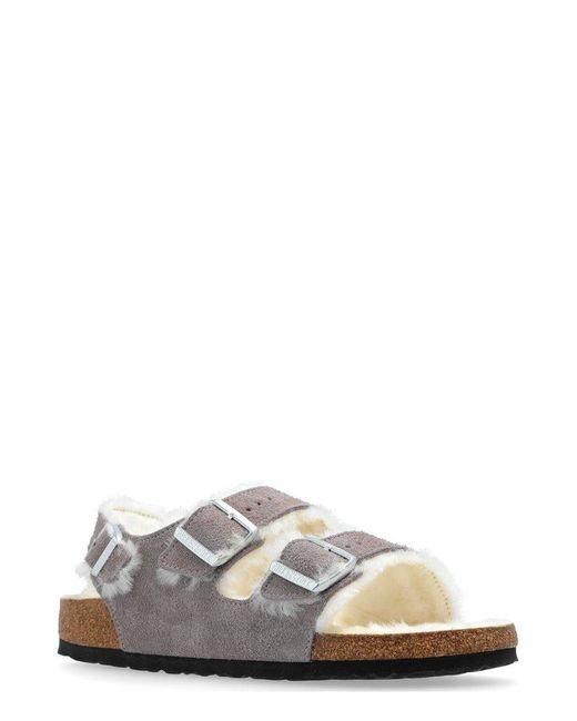 Birkenstock White Classic Cozy Sandals