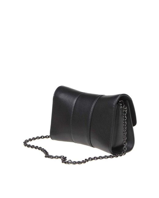 Furla Black Shoulder Bag In Soft Leather