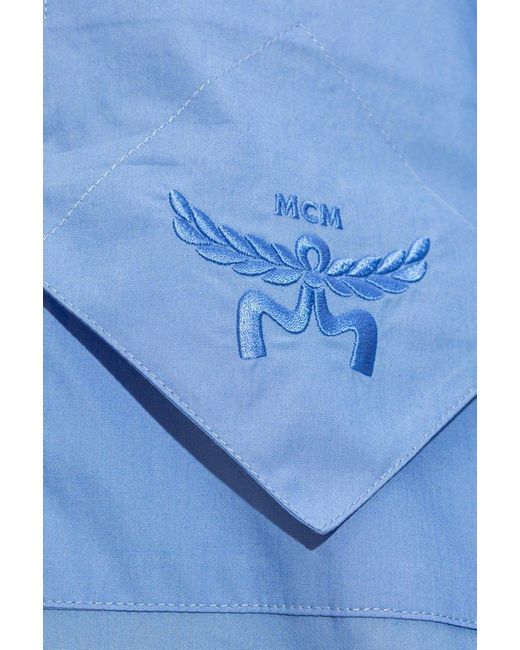 MCM Blue Shirt With Logo,