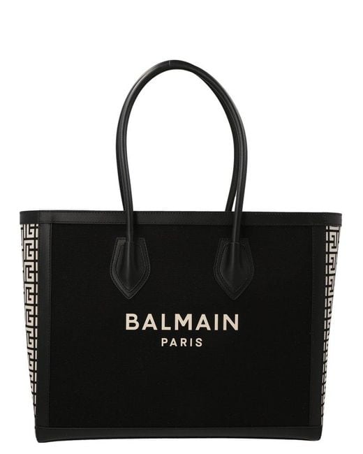 Balmain Black B-army 42 Shopping Bag