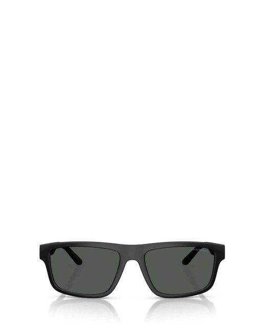 Emporio Armani Gray Rectangular Frame Sunglasses for men