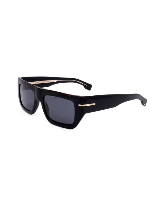Boss Black Rectangular Frame Sunglasses for men