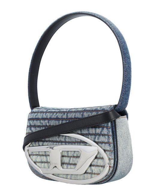 DIESEL 1dr Iconic Shoulder Bag in Gray | Lyst