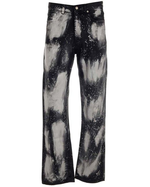DARKPARK Gray Paint Splatter Christopher Jeans for men