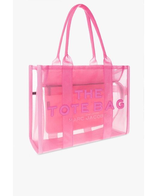 Marc Jacobs Pink 'the Mesh Tote Large' Shopper Bag,