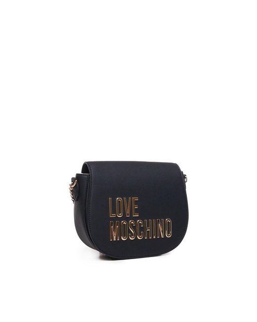 Love Moschino Black Logo Shoulder Bag