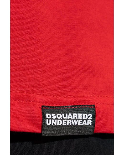 DSquared² Red Cotton T-shirt, for men