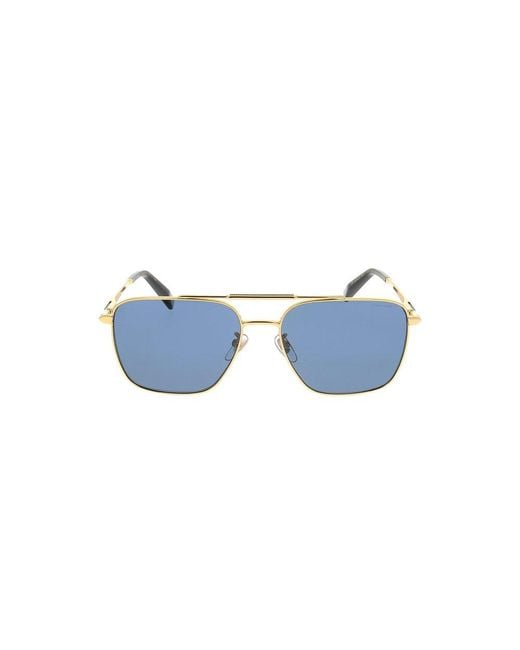 Chopard Blue Pilot Frame Sunglasses for men