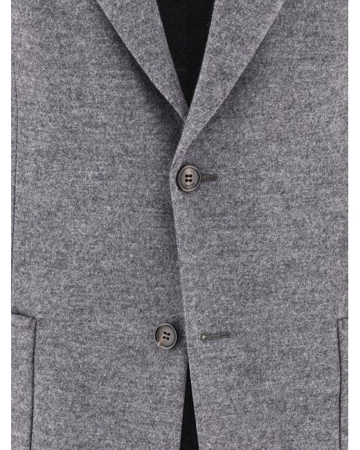 Lanvin Gray Single-breasted Wool Blazer for men