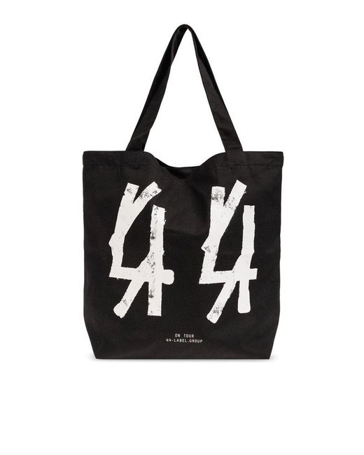 44 Label Group Black Concrete Top Handle Bag for men