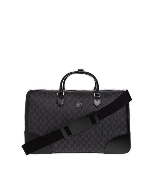 Gucci Interlocking G Large Duffel Bag in Black for Men Lyst