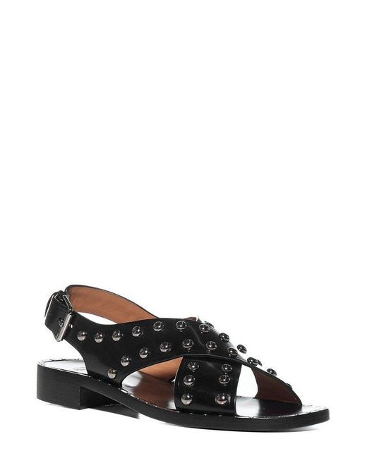 Church's Leather Rhonda Studded Sandals in Black | Lyst