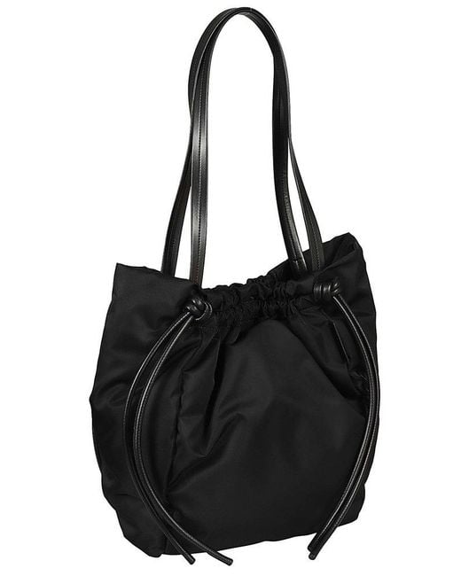 Proenza Schouler Black Drawstring Tote Bag