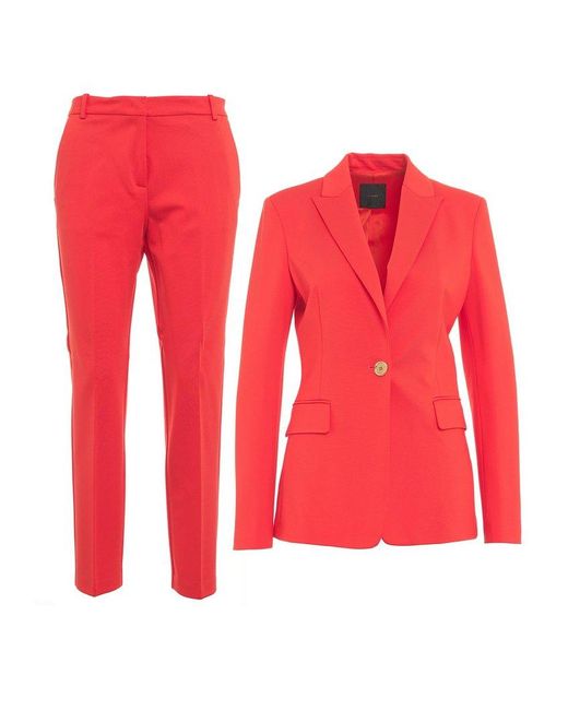 Pinko Single-breasted Two-piece Tailored Suit