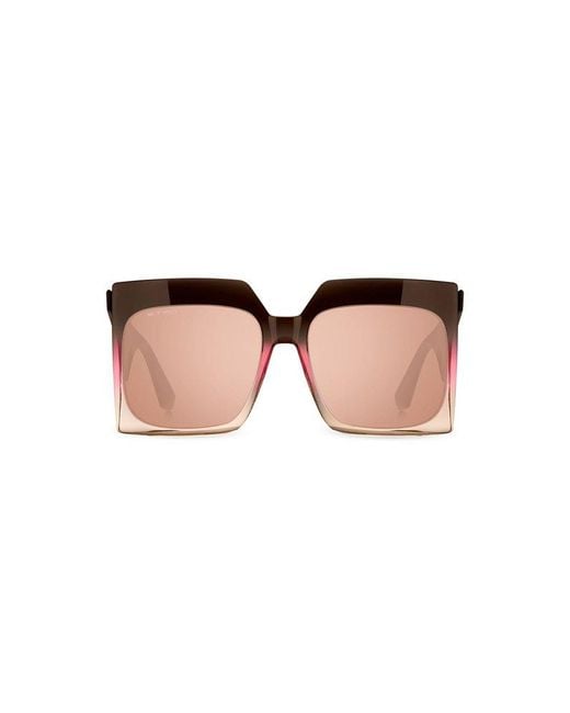 Etro Brown Oversized-frame Sunglasses