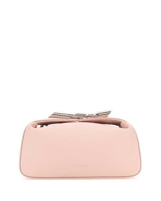 Lanvin Pink Haute Sequence Zip-up Clutch Bag