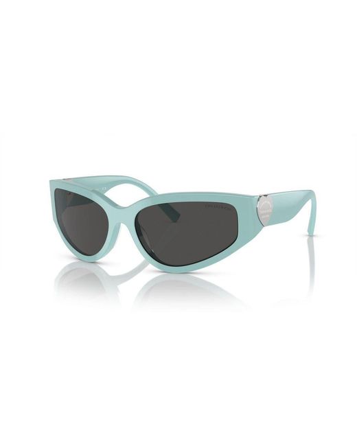 Tiffany & Co Black Wrap-around Sunglasses