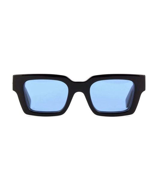 Off-White c/o Virgil Abloh Blue Square Frame Sunglasses