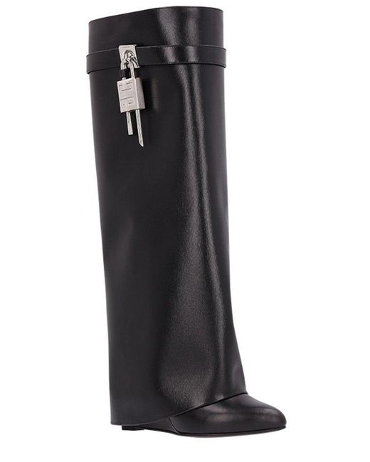 Givenchy Black Shark Lock Boots