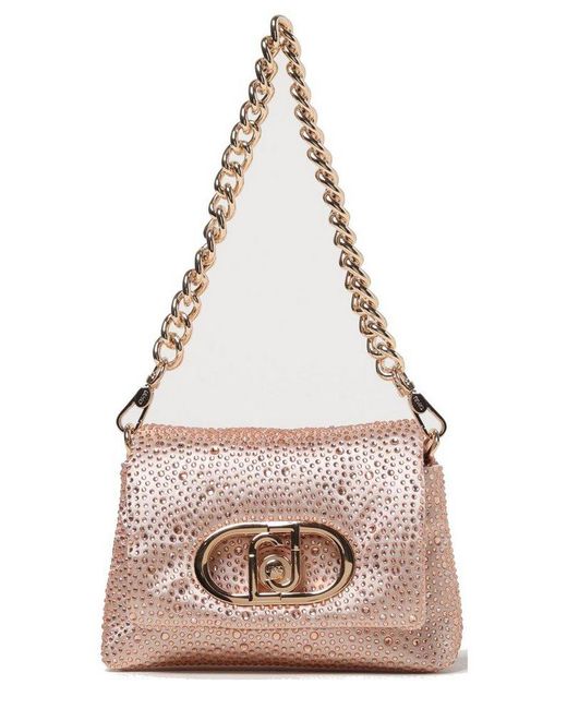 Liu Jo Pink Embellished Small Shoulder Bag