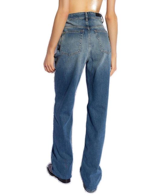 IRO Blue 'lamberta' High-rise Jeans,