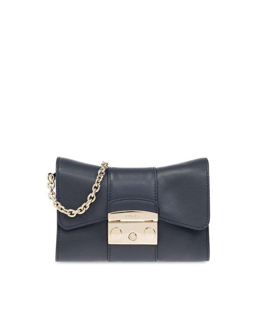 Furla Blue ‘Metropolis Remix Mini’ Shoulder Bag