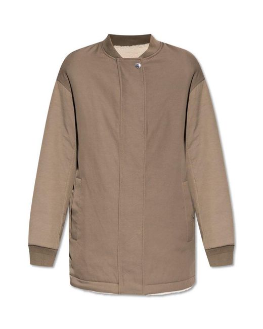 Yves Salomon Brown Convertible Jacket