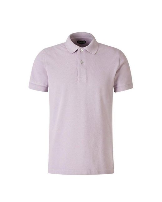 Tom Ford Pink Short-sleeved Polo Shirt for men