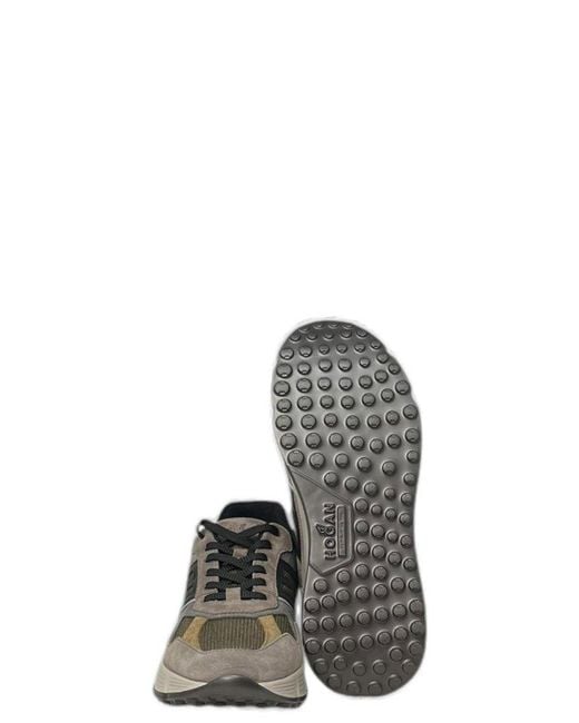 Hogan Brown Hyperlight Lace-Up Sneakers for men