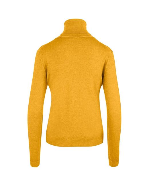 Aspesi Yellow Roll-neck Knitted Sweater
