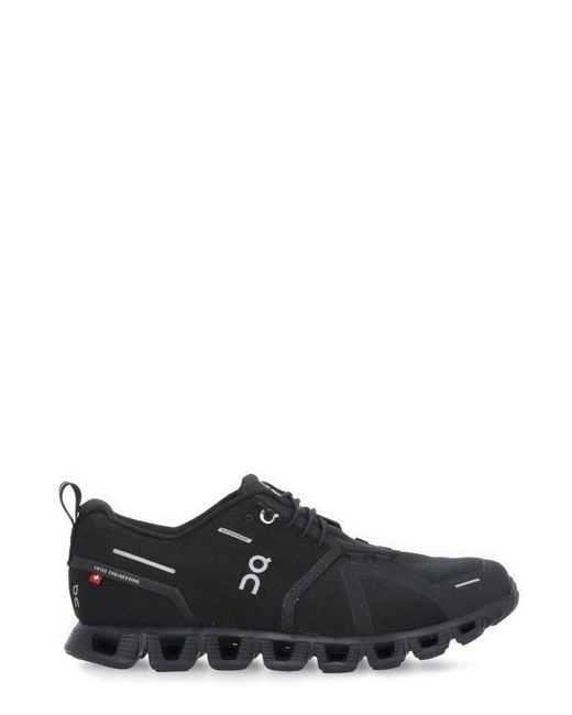 On Shoes Black Cloud 5 Lace-Up Sneakers