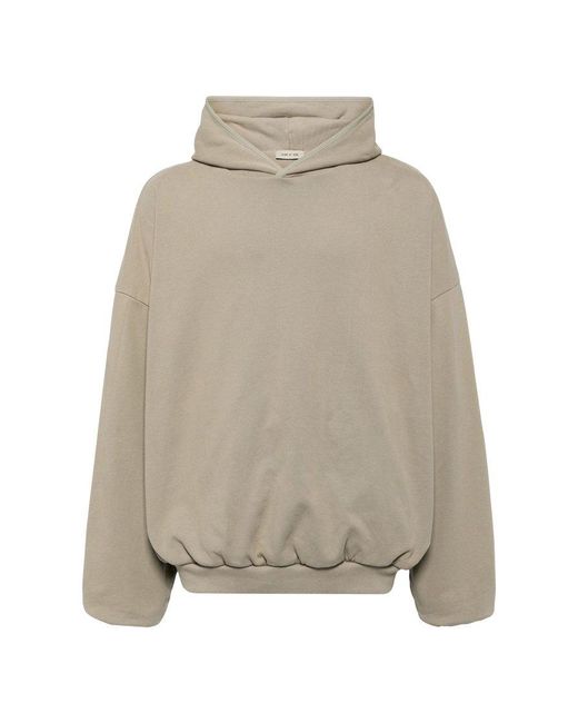 Fear Of God Natural Logo Patch Hoodie for men