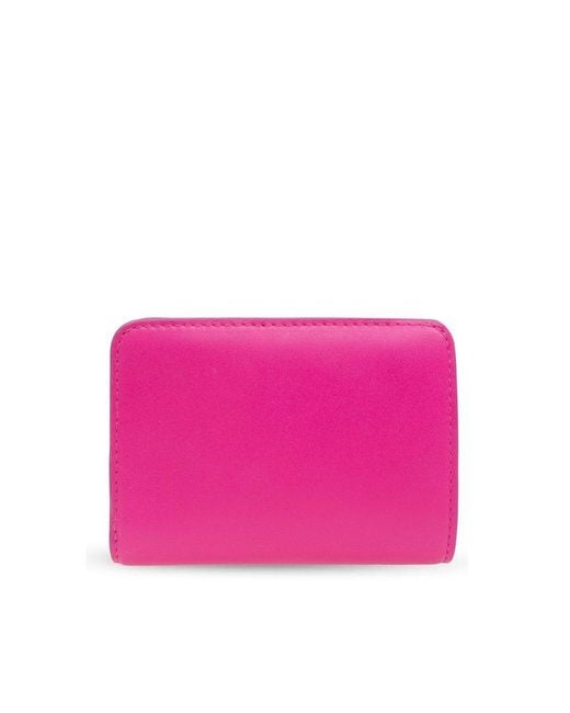 Marc Jacobs Pink Wallet With Logo,
