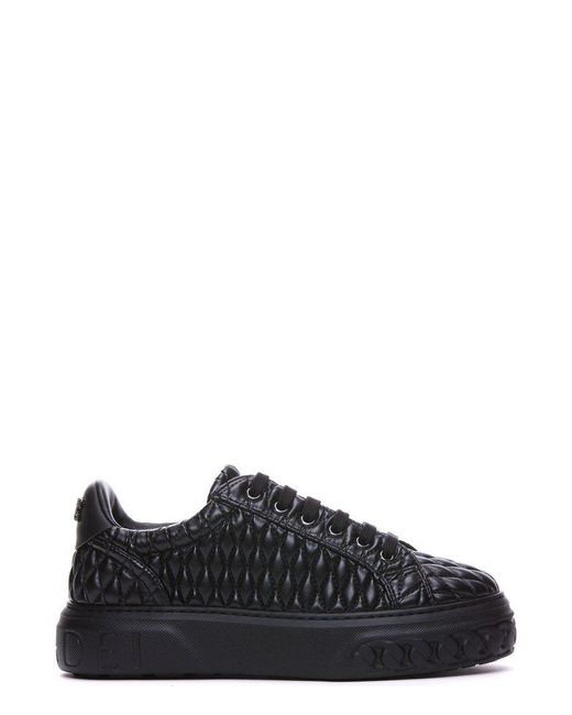 Casadei Black Off Road Dome Lace-up Sneakers