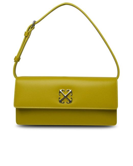 Off-White c/o Virgil Abloh Yellow Lime Leather Bag