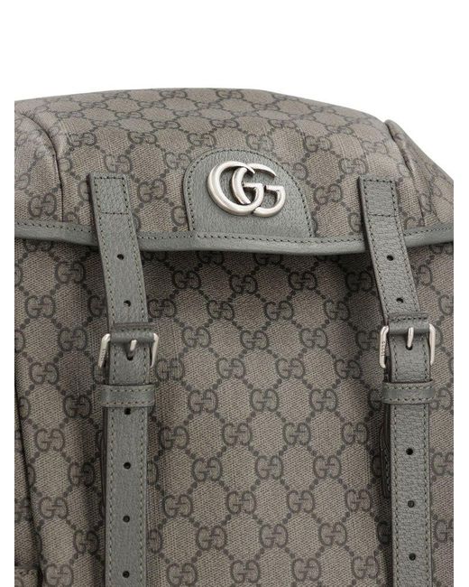 Gucci Gray Ophidia GG Medium Backpack for men