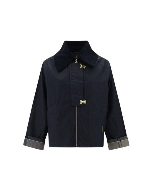 Barbour Blue Giacca Drummond Wax