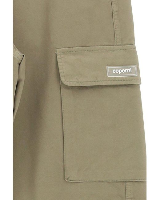Coperni White Logo Patch Cargo Pants