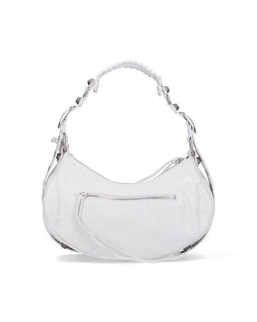 Balenciaga White Shoulder Bags