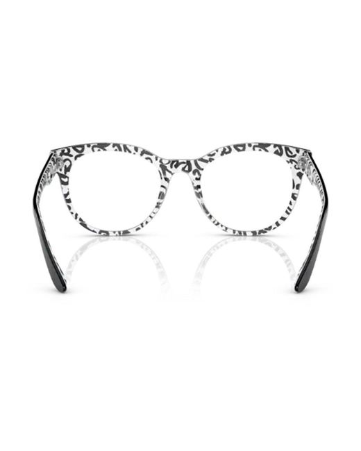 Dolce & Gabbana Black Round Frame Glasses