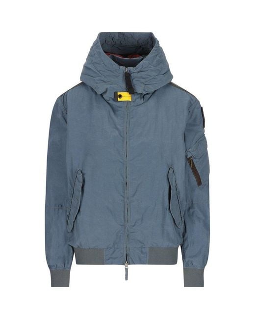 Parajumpers Blue Heze Zipped Hooded Jacket for men