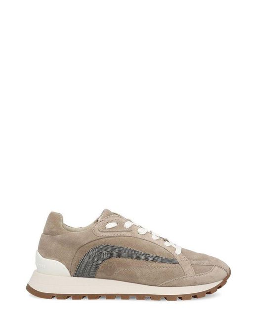 Brunello Cucinelli Multicolor Monili-Chain Detailed Sneakers
