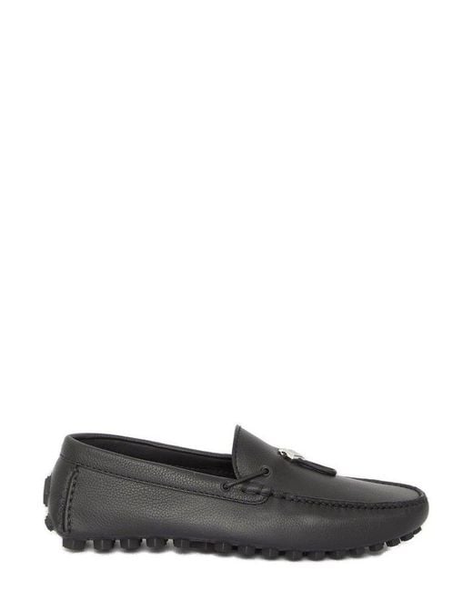 Dior Black Odeon Driver Loafers for men