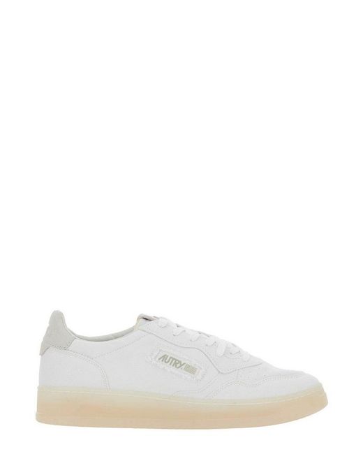 Autry White Medalist Low Sneakers for men