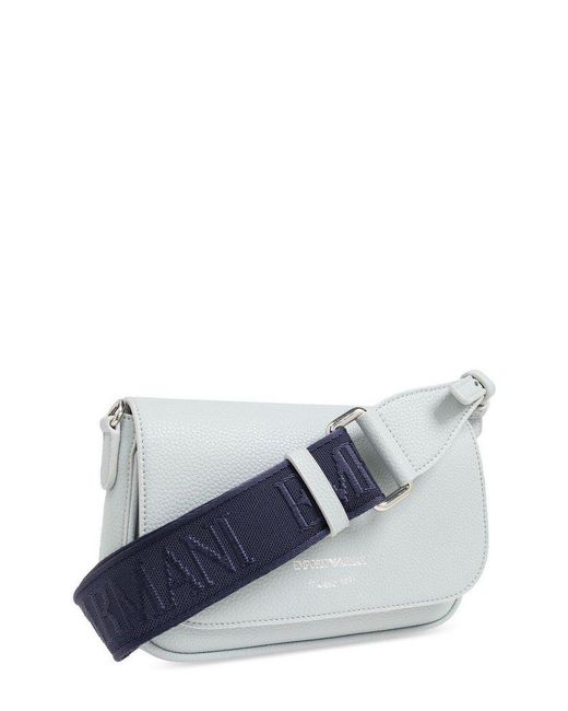 Emporio Armani Blue Shoulder Bag, , Light