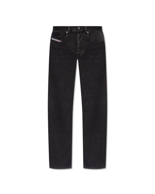 DIESEL Black ‘2001 D-Macro L.30’ Jeans for men